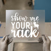 Show Me Your Rack DTF Transfer Ready to Press | Humorous Heat Transfer