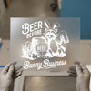 Beer Before Bunny Business Raccoon | DTF Transfer Ready to Press | Humorous Heat Transfer