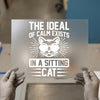Calm Cat Quote | DTF Transfer Ready to Press | Retro Heat Transfer