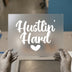 Hustlin' Hard Love Heart | DTF Transfer Ready to Press | Motivational Script Heat Transfer