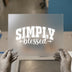 Simply Blessed Lettering | DTF Transfer Ready to Press | Inspirational Heat Transfer