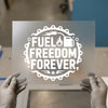 Fuel Freedom Forever | DTF Transfer Ready to Press | Iconic Moto Heat Transfer