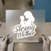 Strong As A Mother Silhouette | DTF Transfer Ready to Press | Empowering Heat Transfer