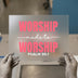 Worship Made to Worship | DTF Transfer Ready to Press | Faith Heat Transfer
