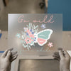 Go Wild For A While Butterfly | DTF Transfer Ready to Press | Boho Floral Heat Transfer