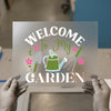 Welcome To My Garden | DTF Transfer Ready to Press | Botanical Heat Transfer