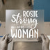 Rosie Strong Afro Woman | DTF Transfer Ready to Press | Empowering Heat Transfer