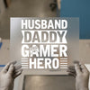 Husband Daddy Gamer Hero | DTF Transfer Ready to Press | Men's Style Heat Transfer