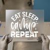 Eat Sleep Camp Repeat | DTF Transfer Ready to Press | Adventure Heat Transfer
