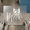 Cool Cat 'Meow' | DTF Transfer Ready to Press | Fun Pet Heat Transfer
