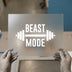 Beast Mode Barbell | DTF Transfer Ready to Press | Gym Workout Heat Transfer