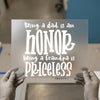 Being a Dad Is An Honor - Grandpa Is Priceless | DTF Transfer Ready to Press | Family Quote Heat Transfer