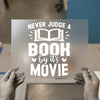 Never Judge a Book Quote | DTF Transfer Ready to Press | Literary Heat Transfer