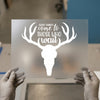 Deer Skull 'Good Things Come To Those Who Wait' | DTF Transfer Ready to Press | Rustic Heat Transfer