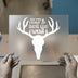 Deer Skull 'Good Things Come To Those Who Wait' | DTF Transfer Ready to Press | Rustic Heat Transfer