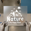 Nature is My Happy Place | DTF Transfer Ready to Press | Outdoor Adventure Heat Transfer