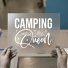 Camping Queen Crown Mountains | DTF Transfer Ready to Press | Adventure Heat Transfer