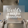 World's Best Grandma | DTF Transfer Ready to Press | Script Style Heat Transfer