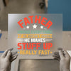 Funny Father Knows Everything | DTF Transfer Ready to Press | Humorous Heat Transfer