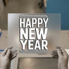 Happy New Year Transfer | DTF Transfer Ready to Press | Bold Holiday Heat Transfer