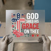 God Shed His Grace On Thee | DTF Transfer Ready to Press | Patriotic Heat Transfer