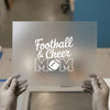 Football & Cheer Mom | DTF Transfer Ready to Press | Sports Heat Transfer