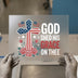 Patriotic Grace Cross | DTF Transfer Ready to Press | Faith Heat Transfer