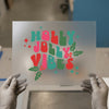 Holly Jolly Vibes | DTF Transfer Ready to Press | Retro Christmas Heat Transfer