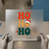 Retro Christmas Ho Ho Ho | DTF Transfer Ready to Press | Groovy Holiday Heat Transfer