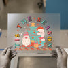 'Tis The Season Gnomes & Snowman | DTF Transfer Ready to Press | Retro Christmas Heat Transfer