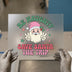 Retro Santa 'Be Naughty' | DTF Transfer Ready to Press | Groovy Christmas Heat Transfer