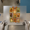 Halloween Stamps | DTF Transfer Ready to Press | Retro Spooky Heat Transfer