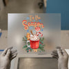 Christmas Mug & Gingerbread | DTF Transfer Ready to Press | Festive Holiday Heat Transfer