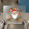Stay Merry & Bright Hippie Santa | DTF Transfer Ready to Press | Retro Christmas Heat Transfer