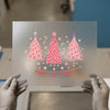 Merry & Bright Christmas Trees | DTF Transfer Ready to Press | Festive Holiday Heat Transfer