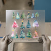Watercolor Christmas Trees | DTF Transfer Ready to Press | Holiday Heat Transfer
