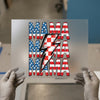 Distressed American Flag Mama Lightning Bolt | DTF Transfer Ready to Press | Patriotic Rocker Heat Transfer