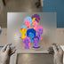 Diverse Faces Collage | DTF Transfer Ready to Press | Vibrant Art Heat Transfer