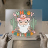 Retro Cowboy Christmas Santa | DTF Transfer Ready to Press | Groovy Heat Transfer