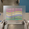 Maid of Honor Coquette | DTF Transfer Ready to Press | Retro Wavy Heat Transfer