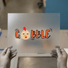 Gobble Chicken DTF Transfer Ready to Press | Cartoon Thanksgiving Heat Transfer