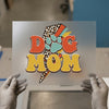 Dog Mom Leopard Bolt | DTF Transfer Ready to Press | Retro Style Heat Transfer