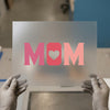 Distressed MOM Heart | DTF Transfer Ready to Press | Retro Heat Transfer