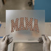Mama Checkered Arch | DTF Transfer Ready to Press | Retro Heat Transfer