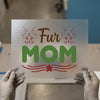 Fur Mom with Cat Faces | DTF Transfer Ready to Press | Pet Lover Heat Transfer