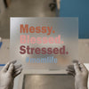 Messy Blessed Stressed #Momlife | DTF Transfer Ready to Press | Retro Heat Transfer