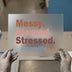 Messy Blessed Stressed #Momlife | DTF Transfer Ready to Press | Retro Heat Transfer