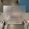 Iced Coffee Anxiety Design | DTF Transfer Ready to Press | Retro Skeleton Heat Transfer