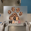 Fur Mama Leopard Print Paw | DTF Transfer Ready to Press | Animal Lover Heat Transfer