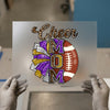 Cheer Mom Football DTF Transfer Ready to Press | Glitter Heat Transfer